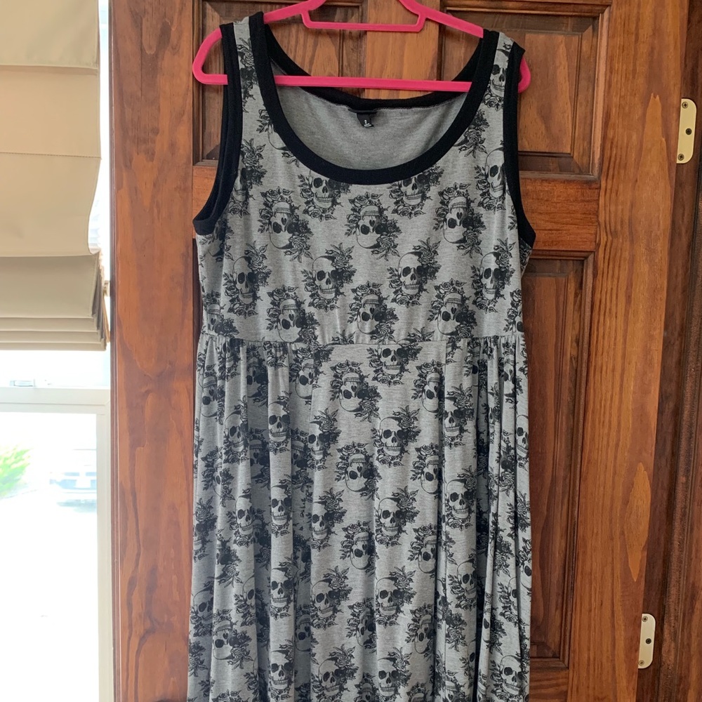 Torrid Skull Dress tattoo rockabilly Halloween